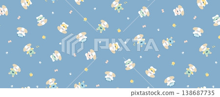 Collection of elegant soft focus watercolor floral seamless patterns with muted pastel tones Collection of elegant soft focus watercolor floral seamless patterns with muted pastel tones 138687735