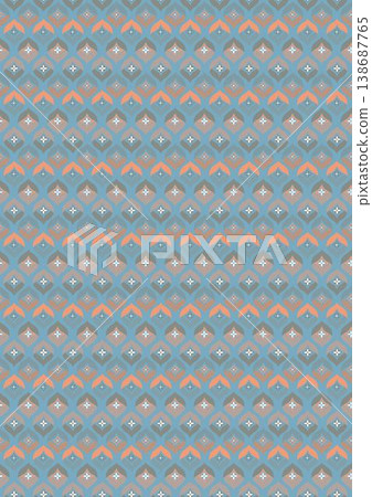 Collection of elegant soft focus watercolor floral seamless patterns with muted pastel tones 138687765