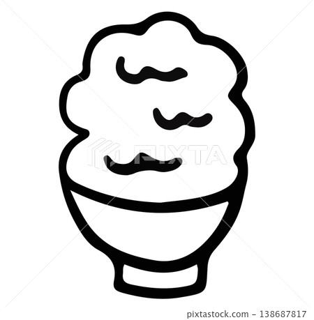 rice, food, icon 138687817