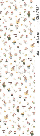 Collection of elegant vintage watercolor floral seamless patterns with soft muted tones Collection of elegant vintage watercolor floral seamless patterns with soft muted tones 138687984