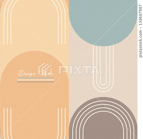 Collection of elegant vintage watercolor floral seamless patterns with soft muted tones 138687987