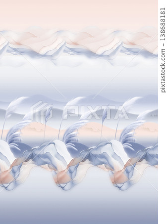 Collection of elegant watercolor wildflower seamless patterns and floral bouquets with soft pastel tones Collection of elegant watercolor wildflower seamless patterns and floral bouquets with soft pastel tones 138688181