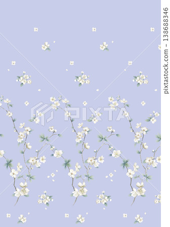 Collection of elegant watercolor wildflower seamless patterns with soft muted and warm tones Collection of elegant watercolor wildflower seamless patterns with soft muted and warm tones 138688346