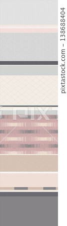 Collection of elegant watercolor wildflower seamless patterns with soft muted and warm tones Collection of elegant watercolor wildflower seamless patterns with soft muted and warm tones 138688404