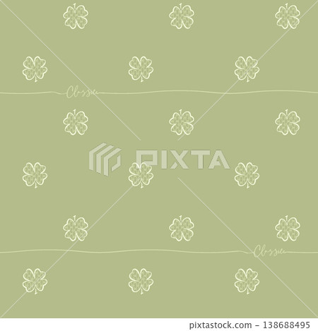 Collection of elegant soft focus watercolor floral seamless patterns with muted pastel tones 138688495