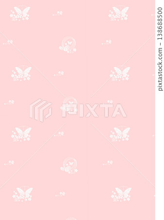Collection of elegant soft focus watercolor floral seamless patterns with muted pastel tones 138688500