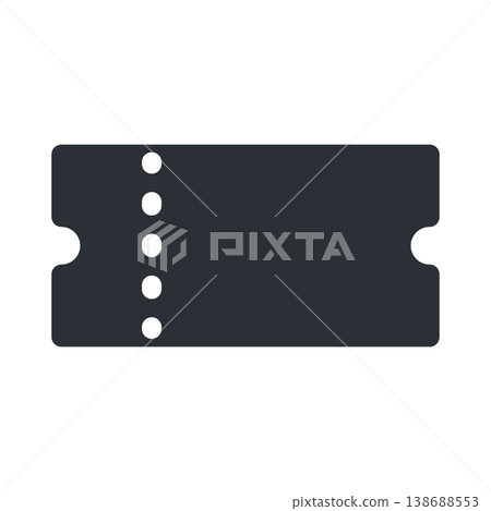 Simple monochrome icon material for discount coupons Simple monochrome icon material for discount coupons 138688553
