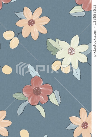 Collection of elegant vintage floral and toile de jouy seamless patterns with muted tones Collection of elegant vintage floral and toile de jouy seamless patterns with muted tones 138688612