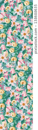 Collection of elegant vintage floral and toile de jouy seamless patterns with muted tones Collection of elegant vintage floral and toile de jouy seamless patterns with muted tones 138688635