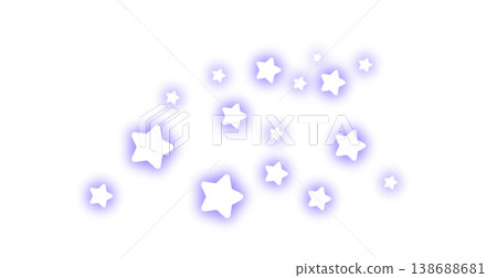 A cute star that glows purple, against a white background. A cute star that glows purple, against a white background. 138688681