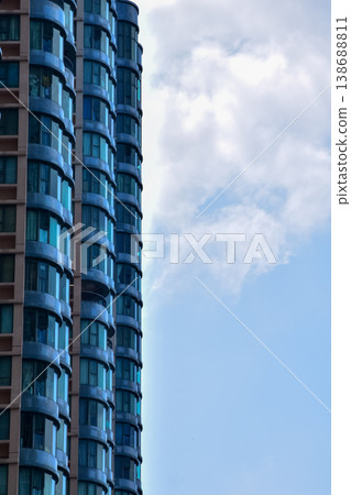 Windows of business building. Building abstract.  Building background. 138688811