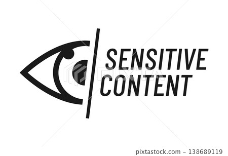 Sensitive content, hidden material icon or pictogram. Censored media sign, sensitive content or data video icon. Graphic restricted photo warning pictogram Sensitive content, hidden material icon or pictogram. Censored media sign, sensitive content or data video icon. Graphic restricted photo warning pictogram 138689119