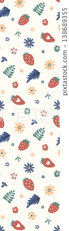 Collection of cute whimsical animal and winter nursery illustrations with soft pastel tones 138689355