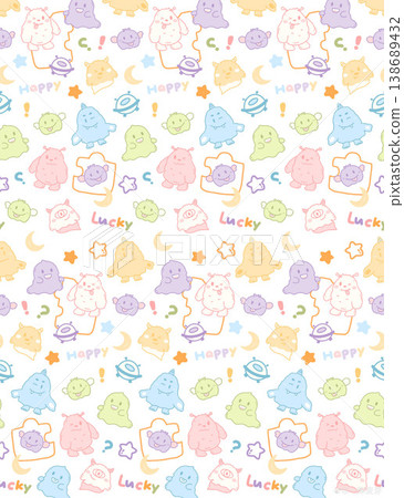 Collection of cute whimsical animal and winter nursery illustrations with soft pastel tones Collection of cute whimsical animal and winter nursery illustrations with soft pastel tones 138689432