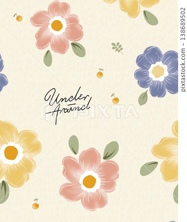 Collection of cute vintage baby animal seamless patterns with soft pastel tones 138689502