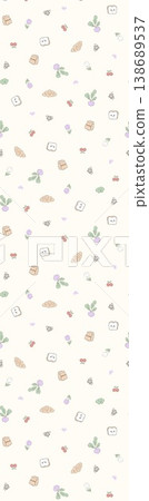 Collection of cute vintage baby animal seamless patterns with soft pastel tones 138689537