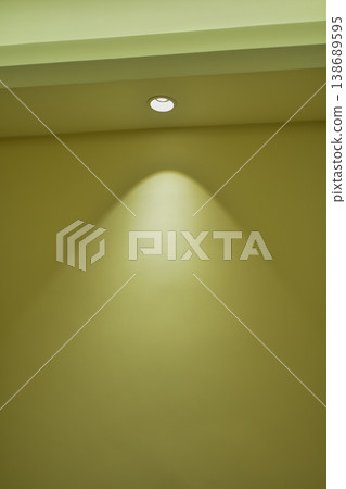 Close-up of the light at home. Home interior design, the lighting decoration at home. Warm light. 138689595