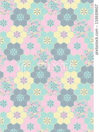 Collection of delicate vintage botanical seamless patterns with soft muted tones Collection of delicate vintage botanical seamless patterns with soft muted tones 138689607