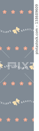 Collection of delicate vintage botanical seamless patterns with soft muted tones Collection of delicate vintage botanical seamless patterns with soft muted tones 138689609