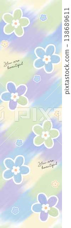 Collection of delicate vintage botanical seamless patterns with soft muted tones 138689611
