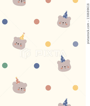 Collection of delicate vintage botanical seamless patterns with soft muted tones 138689618