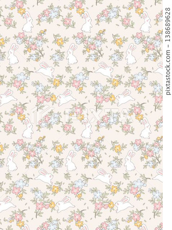 Collection of delicate vintage botanical seamless patterns with soft muted tones Collection of delicate vintage botanical seamless patterns with soft muted tones 138689628