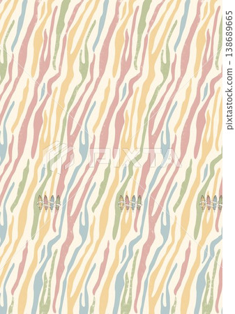 Collection of delicate vintage botanical seamless patterns with soft muted tones Collection of delicate vintage botanical seamless patterns with soft muted tones 138689665