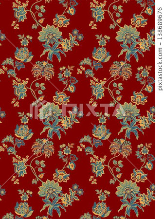 Collection of delicate vintage botanical seamless patterns with soft muted tones Collection of delicate vintage botanical seamless patterns with soft muted tones 138689676