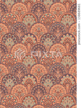 Collection of delicate vintage botanical seamless patterns with soft muted tones Collection of delicate vintage botanical seamless patterns with soft muted tones 138689681