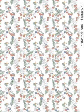 Collection of elegant vintage floral and leaf seamless patterns with soft muted tones 138689740
