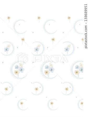 Collection of vibrant bohemian and delicate floral seamless patterns with diverse color palettes 138689951
