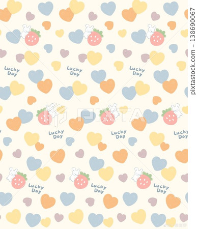 Collection of cute kawaii baby animal and nursery seamless patterns with soft pastel tones Collection of cute kawaii baby animal and nursery seamless patterns with soft pastel tones 138690067