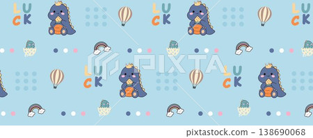 Collection of cute kawaii baby animal and nursery seamless patterns with soft pastel tones Collection of cute kawaii baby animal and nursery seamless patterns with soft pastel tones 138690068