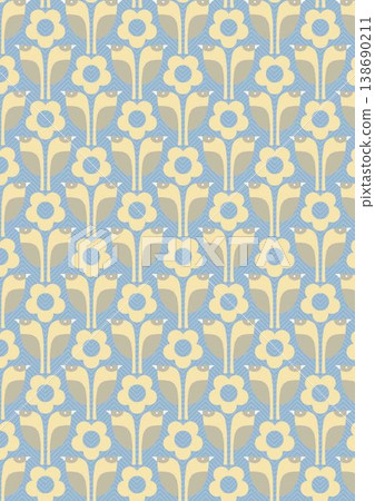 Collection of cute kawaii baby animal and nursery seamless patterns with soft pastel tones 138690211