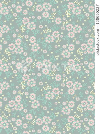 Collection of cute kawaii baby animal and nursery seamless patterns with soft pastel tones 138690227
