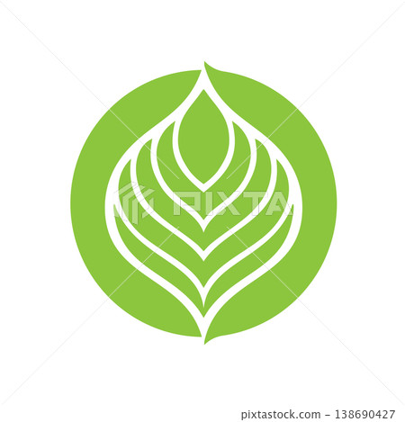 Modern Eco Leaf Logo Concept 138690427