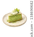 抹茶蛋糕插圖，日式甜點 138690682