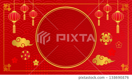 2026年中國新年背景圖 16:9 2026年中國新年背景圖 16:9 138690876