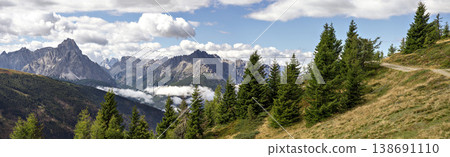 Mountain range Sextner Dolomites 138691110