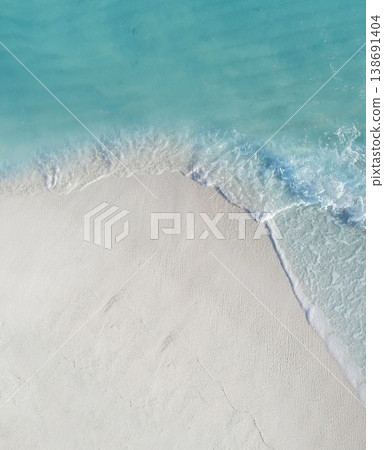 Amazing bird eyes view in Maldives. Sea beach. Tropical landscape. 138691404