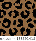 Seamless leopard fur pattern 138691418
