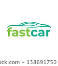 Modern fast car speed logo 138691750