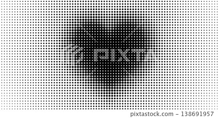 Halftone heart pattern with gradient dots creates romantic Valentine background. Love symbol in retro comic style with circular texture and cool popart effect for health care design. Halftone heart pattern with gradient dots creates romantic Valentine background. Love symbol in retro comic style with circular texture and cool popart effect for health care design. 138691957
