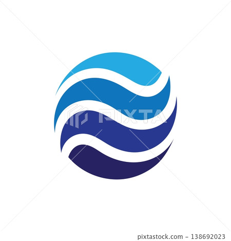Minimalist Ocean Wave Circle Logo StyleMinimalist Ocean Wave Circle Logo Style 138692023