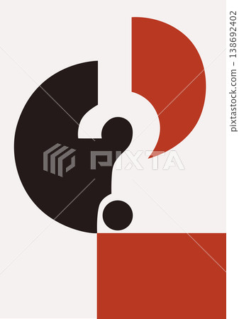 Problem solving and decision making concept with abstract question mark for business marketing use 138692402