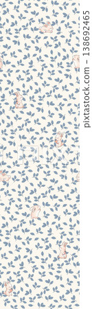 Collection of vibrant bohemian and delicate floral seamless patterns with diverse color palettes 138692465