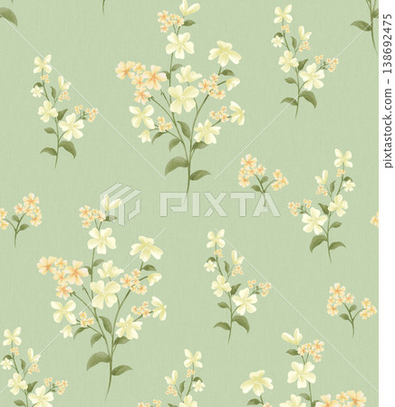 Collection of vibrant bohemian and delicate floral seamless patterns with diverse color palettes Collection of vibrant bohemian and delicate floral seamless patterns with diverse color palettes 138692475