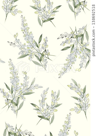 Collection of vibrant bohemian and delicate floral seamless patterns with diverse color palettes 138692518