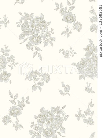 Collection of elegant vintage watercolor floral and bird seamless patterns with soft muted tones Collection of elegant vintage watercolor floral and bird seamless patterns with soft muted tones 138692583