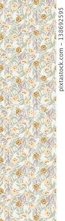 Collection of elegant vintage watercolor floral and bird seamless patterns with soft muted tones Collection of elegant vintage watercolor floral and bird seamless patterns with soft muted tones 138692595